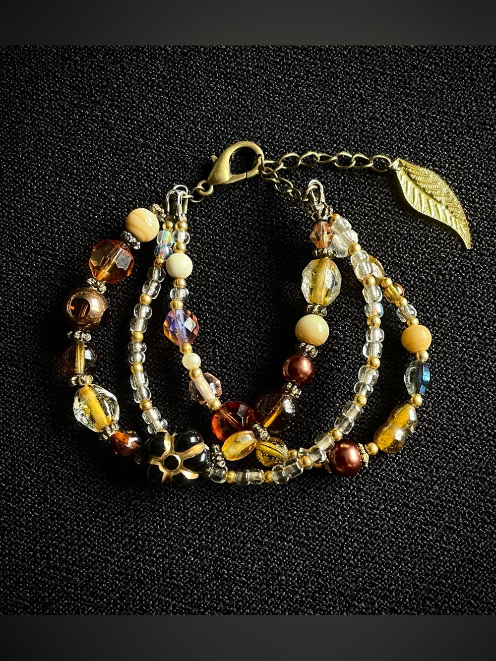Handmade Boho Earthy Bracelet Stack - Picture 2 of 4